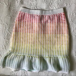 Parker Color Burst Mini Skirt Small